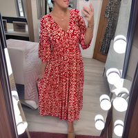 Tara | Boho Midi Dress Striped