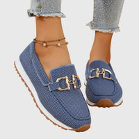 Joanna | Orthopedic Horsebit Loafers with Textured Upper