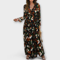 Selena | Floral Maxi Dress Long Sleeve