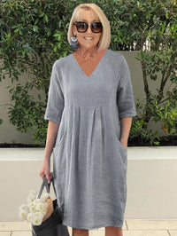 Thalia | Midi Sundress V-Neck