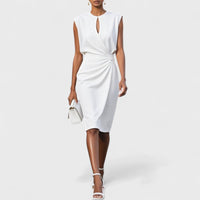 Grace | Cocktail Midi Dress Keyhole