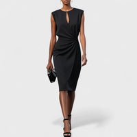 Grace | Cocktail Midi Dress Keyhole