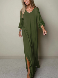 Juniper | Maxi Sundress V-Neck Long Sleeve