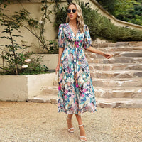 Anna | Wedding Guest Midi Dress Puff Sleeve