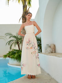 Luna | Maxi Sundress Strapless Floral
