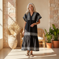 Scarlett | Boho Midi Sundress Tiered