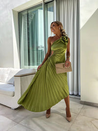 Grace | Wedding Guest Dress One-Shoulder Floral