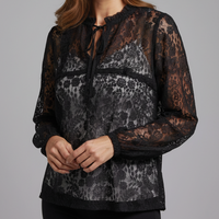 Miriam | Romantic Blouse Tie-Neck Lace