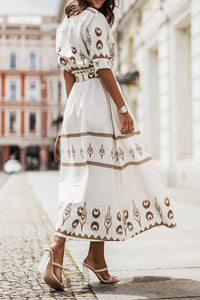 Valentina | Wedding Guest Midi Dress Long Sleeve Belted