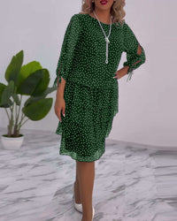 Sloane | Boho Dress Lace Polka Dot