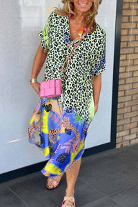 Colette | Sundress Animal Print Tropical