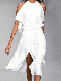 Sarai | Halter Midi Dress A-Line