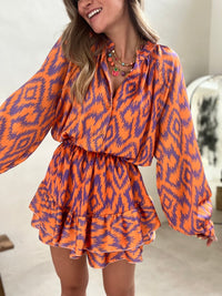 Sloane | Mini Sundress Long Sleeve Tiered