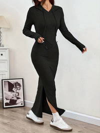 Lillian | Casual Hooded Maxi Dress Bodycon