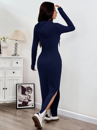Lillian | Casual Hooded Maxi Dress Bodycon