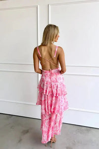 Nina | Wedding Guest Maxi Dress Layered Ruffle