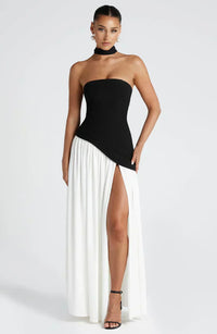 Madeleine | Wedding Guest Maxi Dress Asymmetric