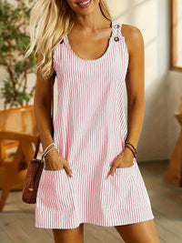Imogen | Mini Sundress V-Neck Striped