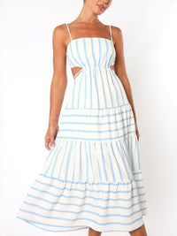Hadley | Backless Midi Dress Open Back