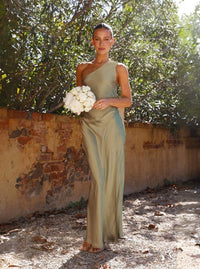 Miranda | Wedding Guest Maxi Dress One-Shoulder Slit