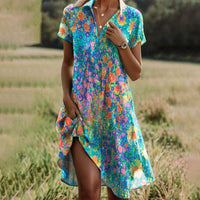 Rosa | Boho Midi Dress Floral