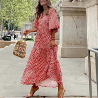 Riley | Boho Sundress Floral V-Neck