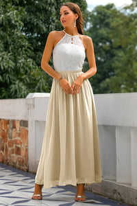 Audrey | Wedding Guest Maxi Dress Halter