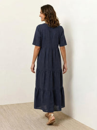Tiffany | Boho Maxi Dress Tiered V-Neck