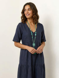 Tiffany | Boho Maxi Dress Tiered V-Neck
