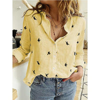 Rose | Printed Blouse Button-Front