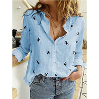 Rose | Printed Blouse Button-Front