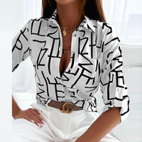Caroline | Printed Blouse Long Sleeves