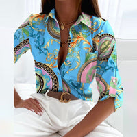 Caroline | Printed Blouse Long Sleeves