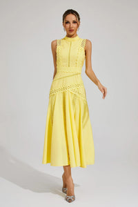 Ruth | Wedding Guest Midi Dress Lace Sleeveless