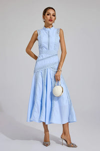 Ruth | Wedding Guest Midi Dress Lace Sleeveless
