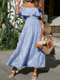 Quincy | Wedding Guest Maxi Dress Off-Shoulder Tiered