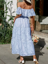 Quincy | Wedding Guest Maxi Dress Off-Shoulder Tiered