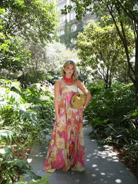 Rebecca | Wedding Guest Maxi Dress Strapless Floral