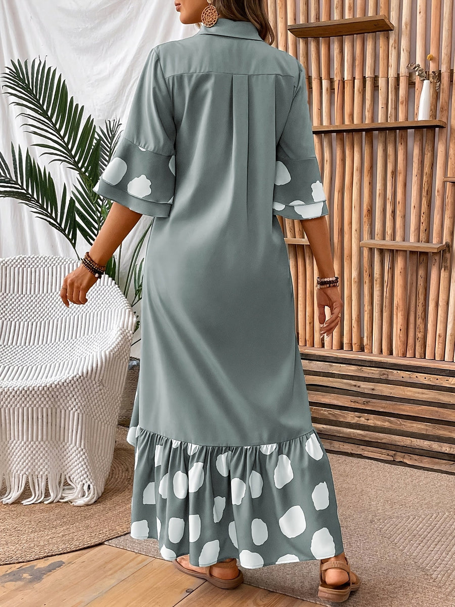Wanda | Midi Dress Button-Front