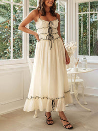 Delilah | Wedding Guest Midi Dress Tie-front