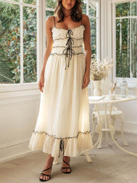 Delilah | Wedding Guest Midi Dress Tie-front