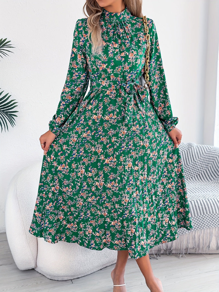 Lavinia | Wedding Guest Midi Dress Long Sleeve