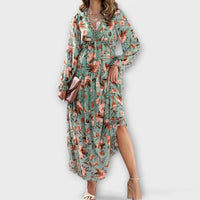 Selena | Floral Maxi Dress Long Sleeve