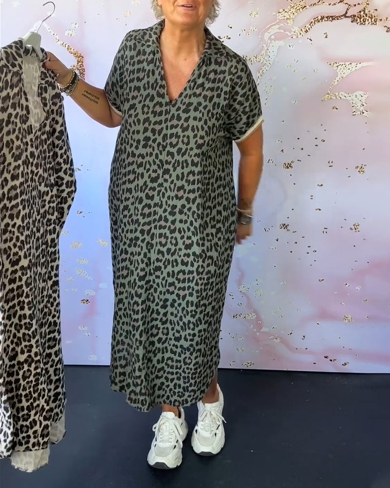 Michelle | Midi Sundress Animal Print