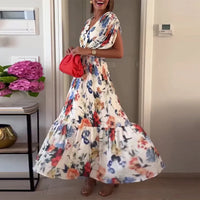 Luna | Wedding Guest Dress Pleated Floral