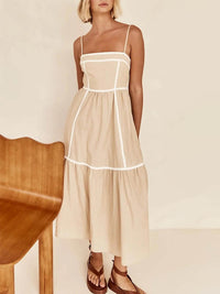 Rebecca | Wedding Guest Midi Dress Square Neck
