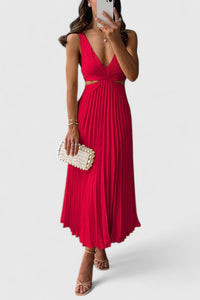Eleanor | Wedding Guest Dress Pleated Sleeveless
