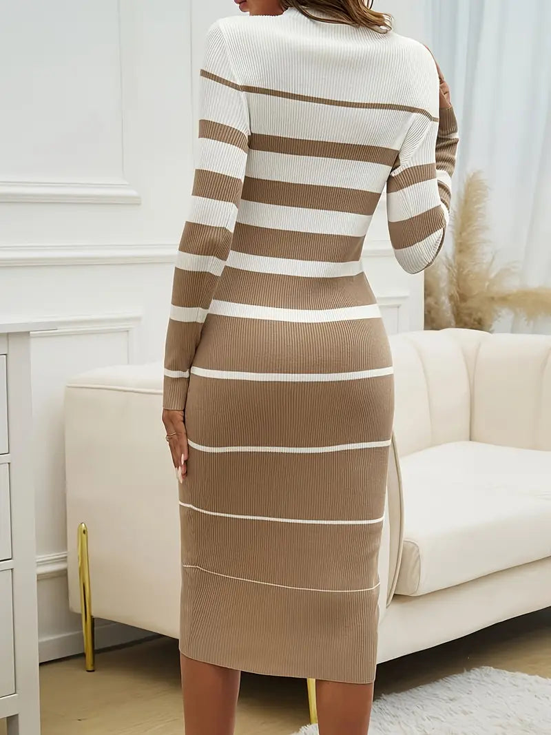 Odette | Bodycon Midi Dress Long Sleeve