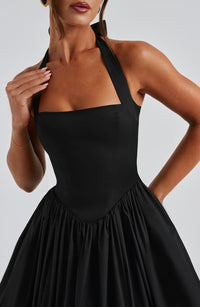 Katherine | Wedding Guest Midi Dress Halter