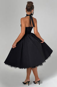 Katherine | Wedding Guest Midi Dress Halter